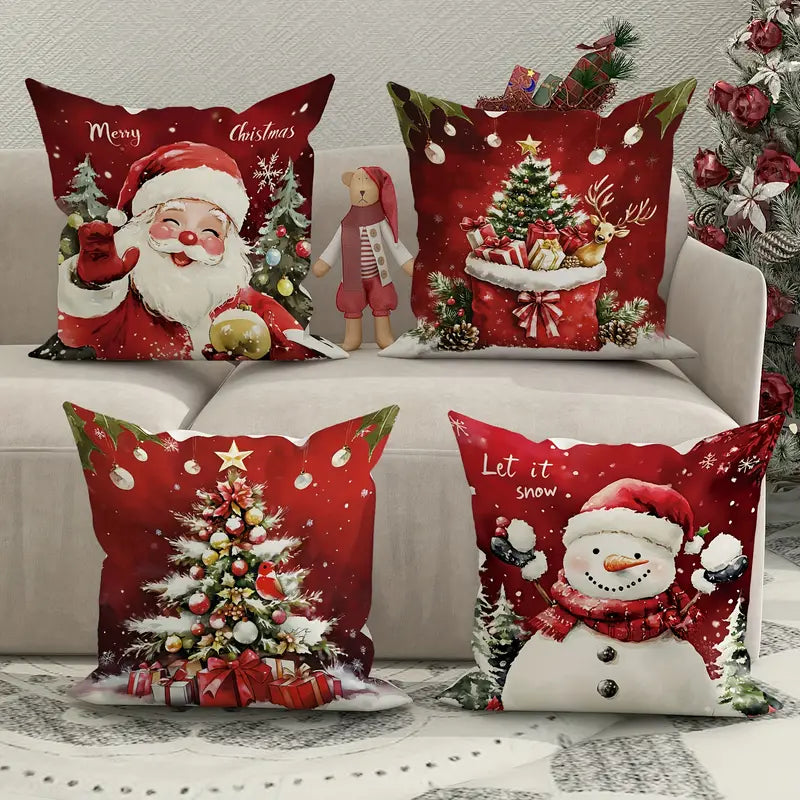 Kit Capas de Almofadas de Natal Sofisticada