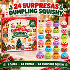 24 Dumpling Squishy Calendário Advento