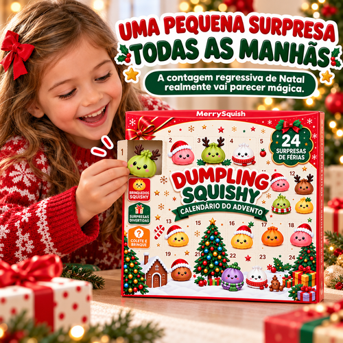 24 Dumpling Squishy Calendário Advento