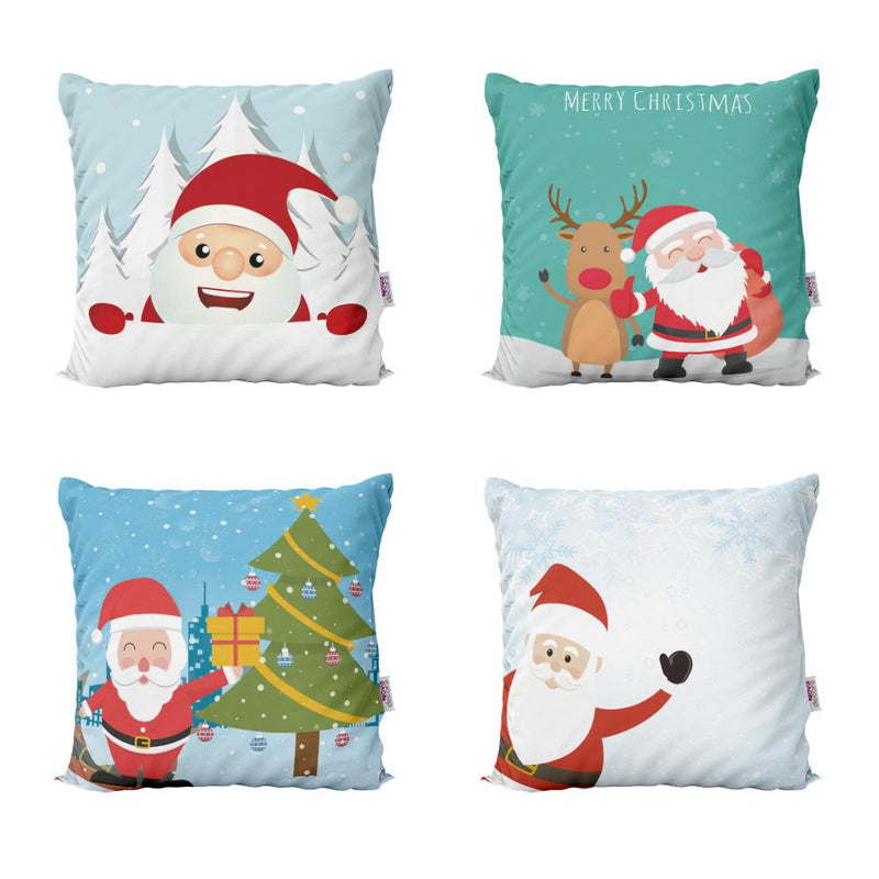 Kit Capas de Almofadas de Natal Para Decoração de Sofá