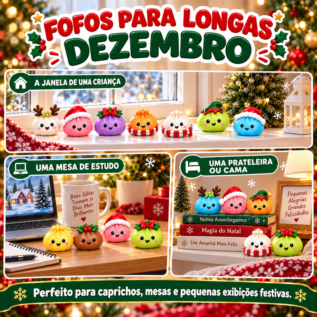 24 Dumpling Squishy Calendário Advento