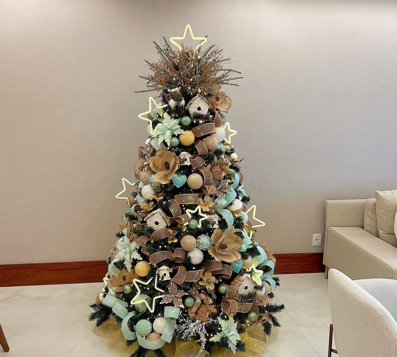 Árvore de Natal + Decoração 360º Home Inclusa – 1,50 Metros