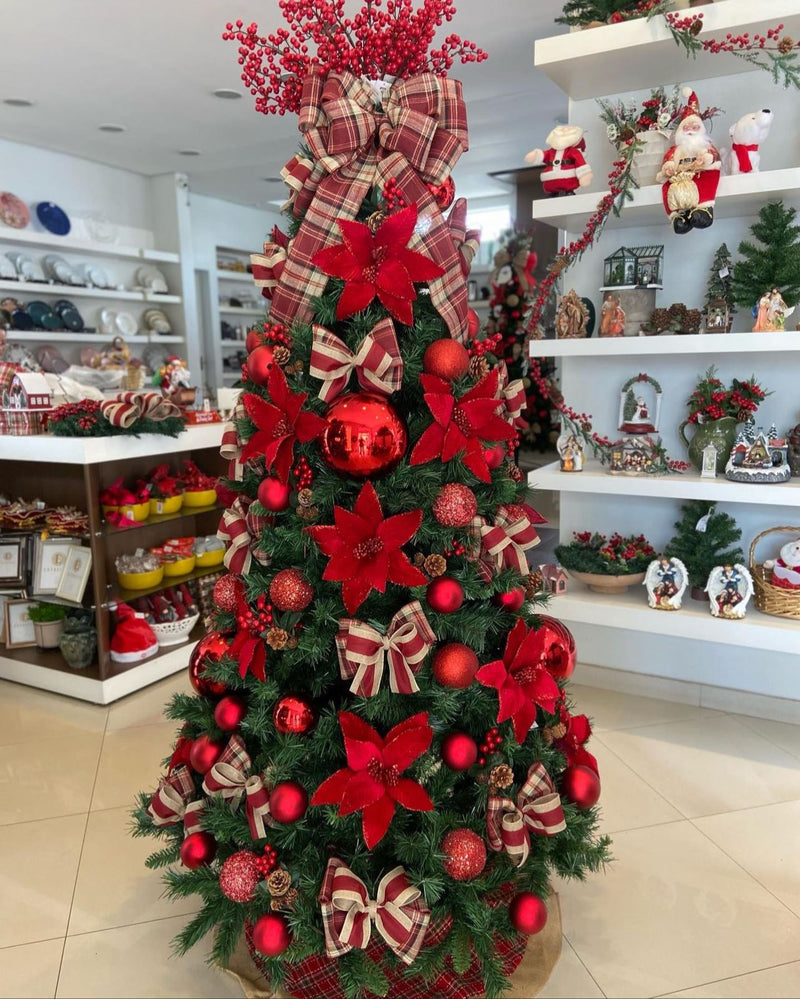 Árvore de Natal + Decoração 360º Joy Inclusa – 2,10 Metros