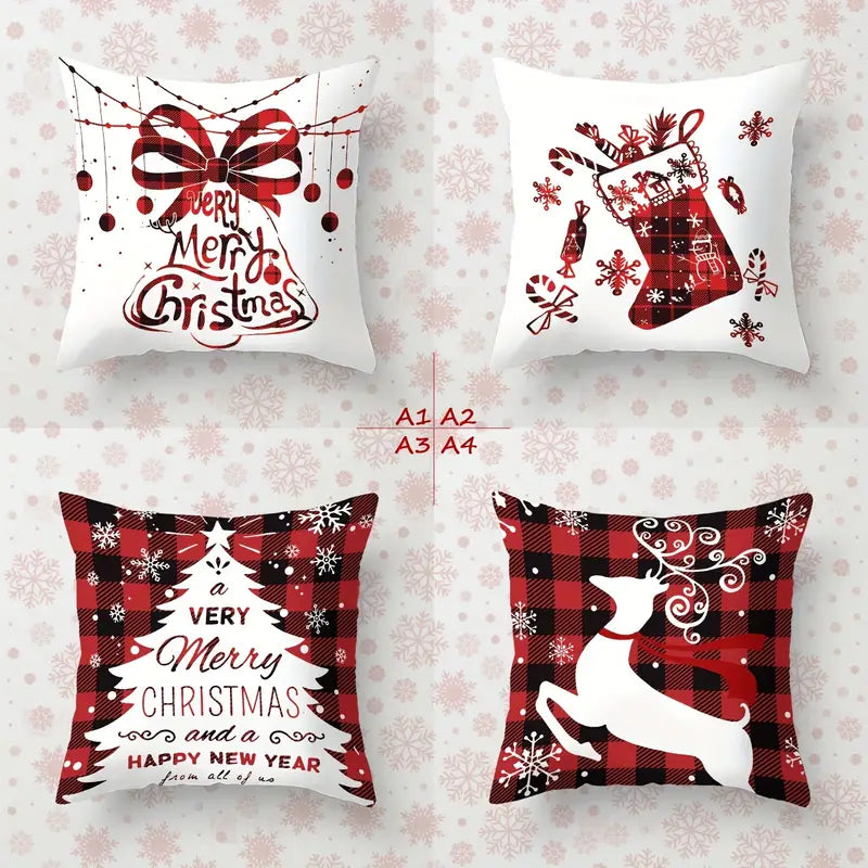 Kit Capas de Almofadas de Natal Sofisticada