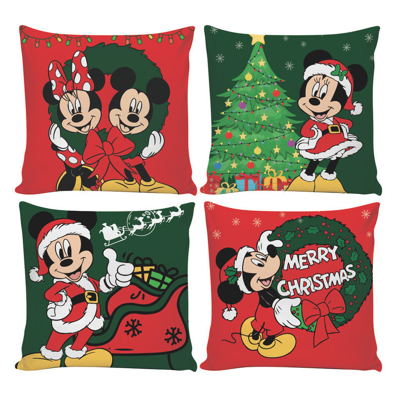 Kit Capas de Almofadas de Natal Para Decoração de Sofá